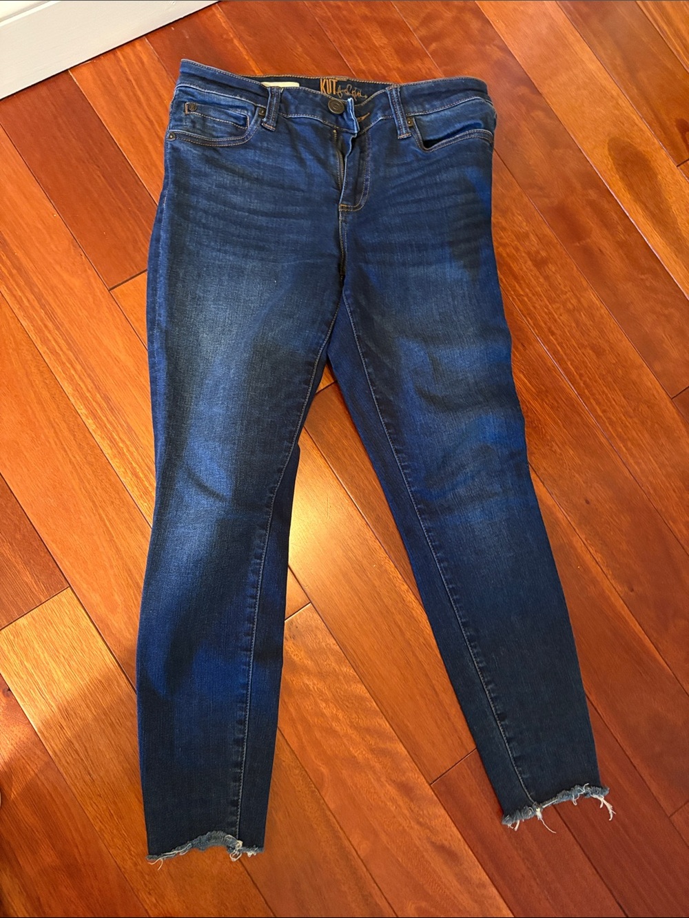 Kut from the Kloth Dark Indigo Cropped Skinny Jeans